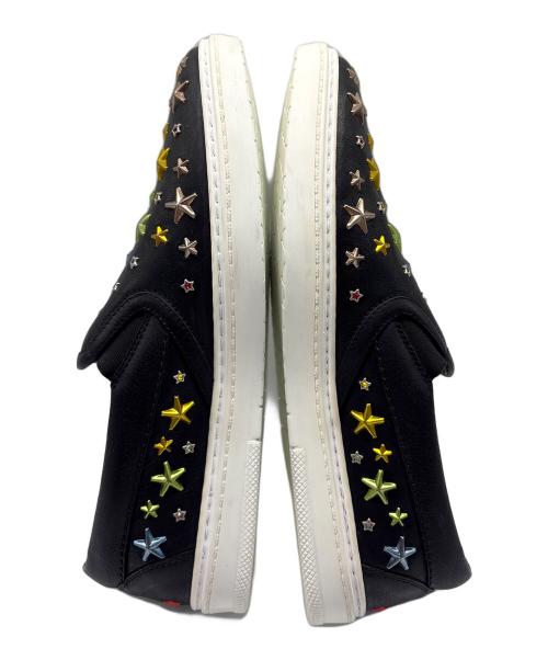 JIMMY CHOO（ジミーチュウ）JIMMY CHOO (ジミーチュウ) スリッポン ブラックマルチ サイズ:41の古着・服飾アイテム