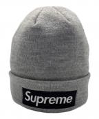 SUPREME×New Eraシュプリーム×ニューエラ）の古着「ニット帽」｜グレー×ブラック