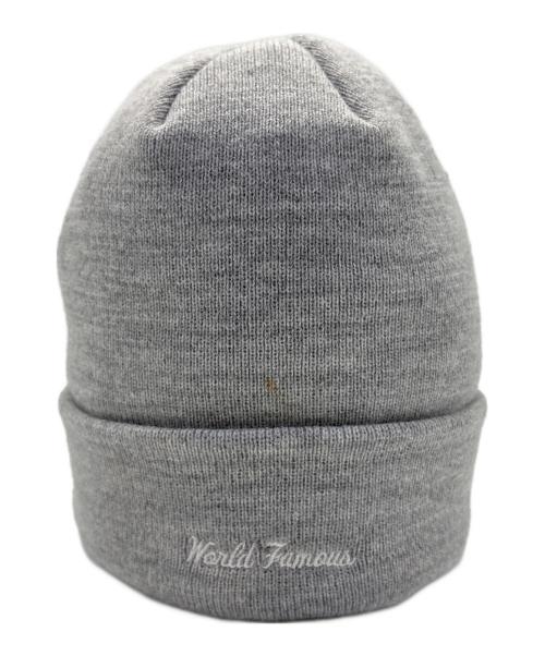 SUPREME（シュプリーム）SUPREME (シュプリーム) New Era (ニューエラ) ニット帽 グレー×ブラックの古着・服飾アイテム