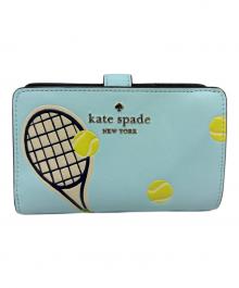 Kate Spade（ケイトスペード）の古着「2つ折り財布」｜スカイブルー