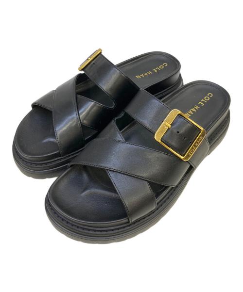 COLE HAAN（コールハーン）COLE HAAN (コールハーン) サンダル ゴールド×ブラック サイズ:6　1/2の古着・服飾アイテム