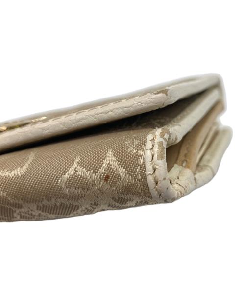 Vivienne Westwood（ヴィヴィアンウエストウッド）Vivienne Westwood (ヴィヴィアンウエストウッド) 3つ折り財布 ホワイト×ベージュの古着・服飾アイテム