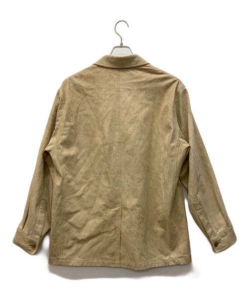 BURBERRY LONDON（バーバリーロンドン）BURBERRY LONDON (バーバリーロンドン) フェイクレザージャケット ベージュ サイズ:Lの古着・服飾アイテム