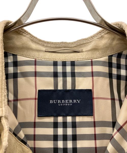 BURBERRY LONDON（バーバリーロンドン）BURBERRY LONDON (バーバリーロンドン) フェイクレザージャケット ベージュ サイズ:Lの古着・服飾アイテム