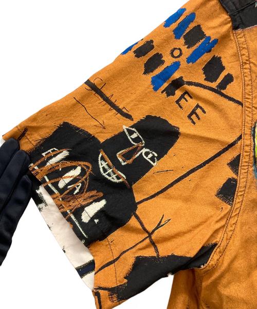 WACKO MARIA（ワコマリア）WACKO MARIA (ワコマリア) Jean-Michel Basquiat (ジャン ミシェル バスキア) アロハシャツ オレンジ×ブラック サイズ:Lの古着・服飾アイテム