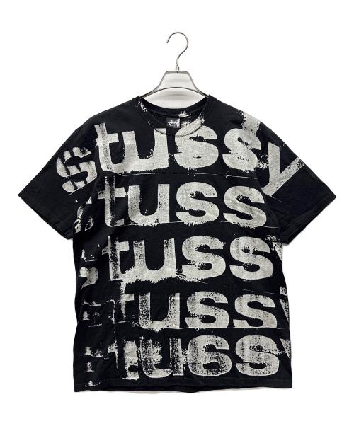 stussy（ステューシー）stussy (ステューシー) 半袖カットソー ホワイト×ブラック サイズ:Lの古着・服飾アイテム