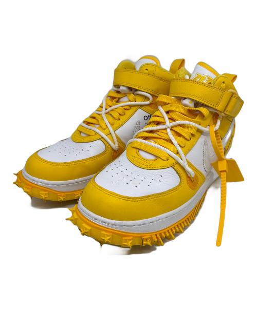 NIKE（ナイキ）NIKE (ナイキ) OFFWHITE (オフホワイト) ハイカットスニーカー ホワイト×イエロー サイズ:27.5の古着・服飾アイテム