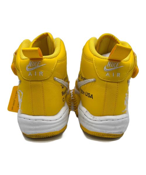NIKE（ナイキ）NIKE (ナイキ) OFFWHITE (オフホワイト) ハイカットスニーカー ホワイト×イエロー サイズ:27.5の古着・服飾アイテム