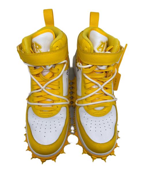 NIKE（ナイキ）NIKE (ナイキ) OFFWHITE (オフホワイト) ハイカットスニーカー ホワイト×イエロー サイズ:27.5の古着・服飾アイテム
