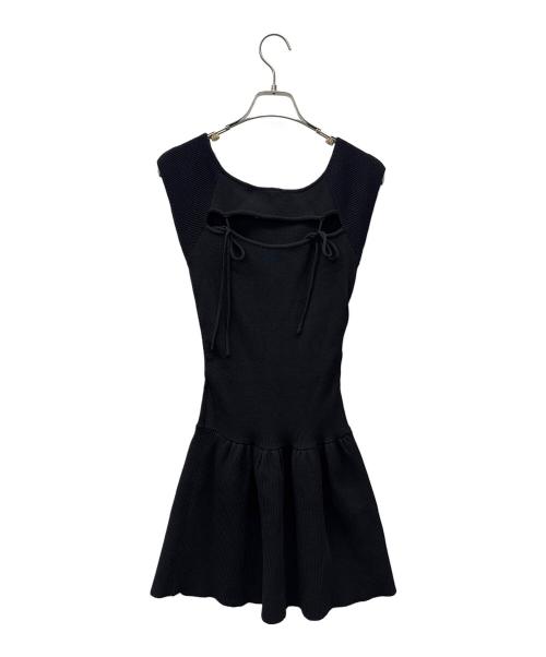 ANDMARY（アンドマリー）ANDMARY (アンドマリー) 半袖ワンピース ブラック サイズ:Fの古着・服飾アイテム