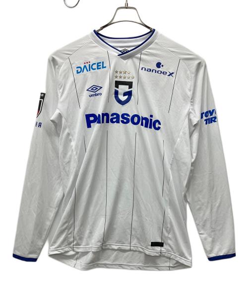 UMBRO（アンブロ）UMBRO (アンブロ) 長袖カットソー ブルー×ホワイト サイズ:XA-XBの古着・服飾アイテム