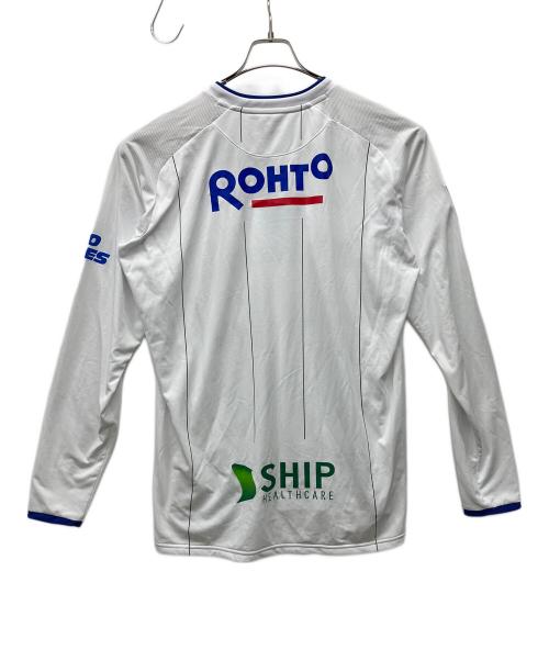 UMBRO（アンブロ）UMBRO (アンブロ) 長袖カットソー ブルー×ホワイト サイズ:XA-XBの古着・服飾アイテム