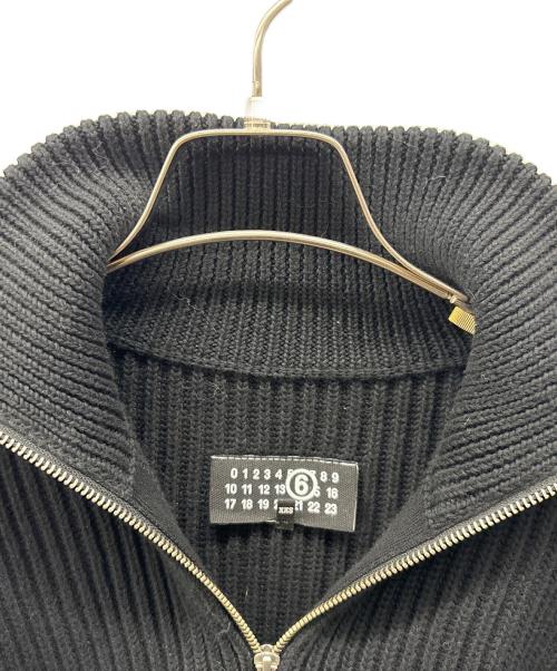 MM6 Maison Margiela（エムエムシックスメゾンマルジェラ）MM6 Maison Margiela (エムエムシックスメゾンマルジェラ) ドライバーズニット ブラック サイズ:ＸＸＳの古着・服飾アイテム