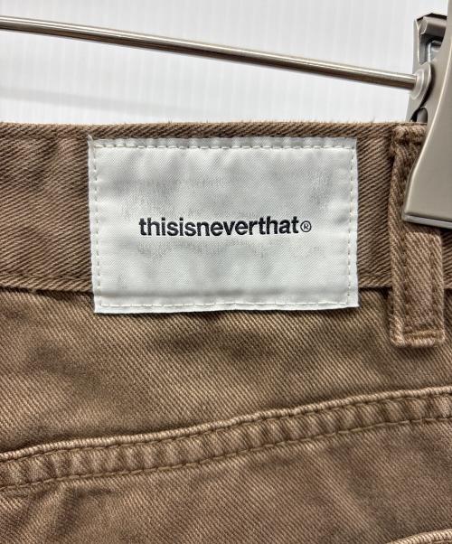 thisisneverthat（ディスイズネバーザット）thisisneverthat (ディスイズネバーザット) デニムパンツ ブラウン サイズ:Ｓの古着・服飾アイテム