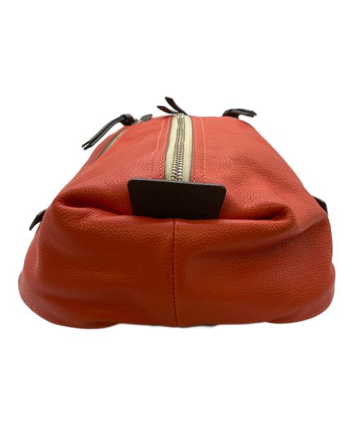 COACH（コーチ）COACH (コーチ) ボディーバッグ/トンプソン レザー スリング パック オレンジ×ブラウンの古着・服飾アイテム