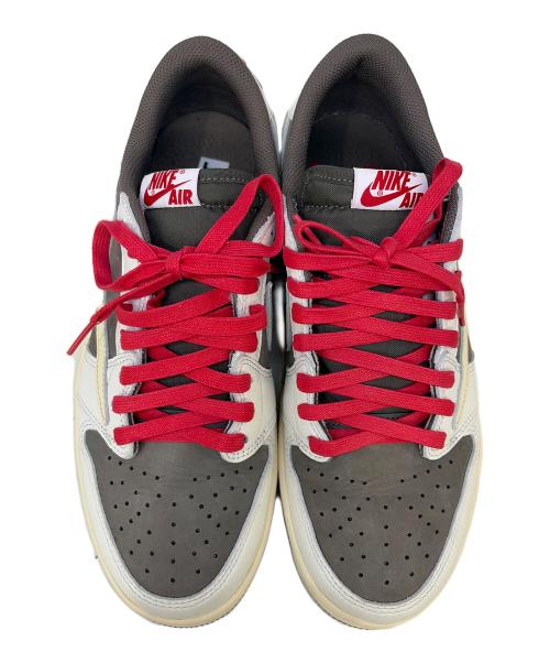 NIKE（ナイキ）NIKE (ナイキ) TRAVIS SCOTT (トラヴィススコット) スニーカー ホワイト×ベージュ×グレー サイズ:27cmの古着・服飾アイテム