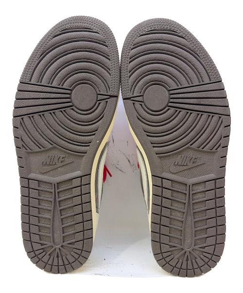 NIKE（ナイキ）NIKE (ナイキ) TRAVIS SCOTT (トラヴィススコット) スニーカー ホワイト×ベージュ×グレー サイズ:27cmの古着・服飾アイテム