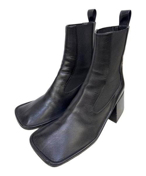 JIL SANDER（ジルサンダー）JIL SANDER (ジルサンダー) ブーツ ブラック サイズ:38 1/2の古着・服飾アイテム