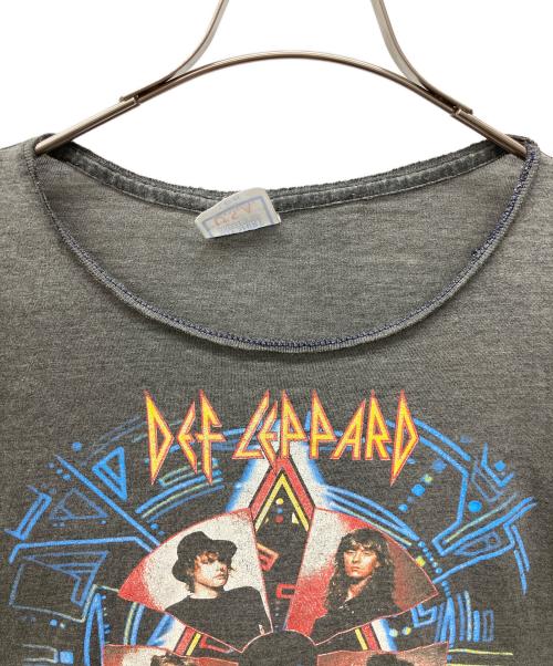 DEF LEPPARD（ビンテージ デフレパード）DEF LEPPARD (ビンテージ デフレパード) バンドTシャツ グレー サイズ:Lの古着・服飾アイテム