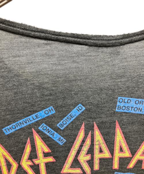 DEF LEPPARD（ビンテージ デフレパード）DEF LEPPARD (ビンテージ デフレパード) バンドTシャツ グレー サイズ:Lの古着・服飾アイテム