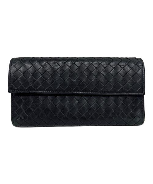 BOTTEGA VENETA（ボッテガベネタ）BOTTEGA VENETA (ボッテガベネタ) 長財布 ブラックの古着・服飾アイテム