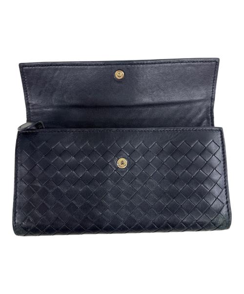 BOTTEGA VENETA（ボッテガベネタ）BOTTEGA VENETA (ボッテガベネタ) 長財布 ブラックの古着・服飾アイテム