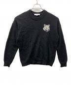 maison kitsuneメゾンキツネ）の古着「厚手ニット」｜ブラック