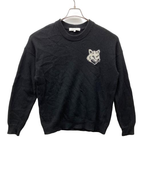 maison kitsune（メゾンキツネ）maison kitsune (メゾンキツネ) 厚手ニット ブラック サイズ:M　　　　　　　　の古着・服飾アイテム