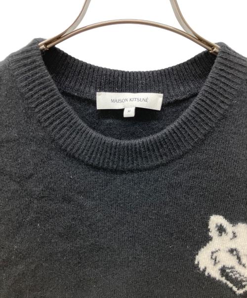 maison kitsune（メゾンキツネ）maison kitsune (メゾンキツネ) 厚手ニット ブラック サイズ:M　　　　　　　　の古着・服飾アイテム