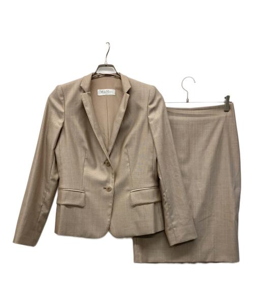 MaxMara（マックスマーラ）MaxMara (マックスマーラ) セットアップスーツ ベージュ サイズ:42の古着・服飾アイテム