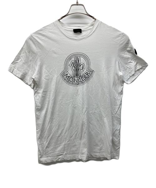 MONCLER（モンクレール）MONCLER (モンクレール) 半袖カットソー ホワイト サイズ:M　　　　　　　　の古着・服飾アイテム