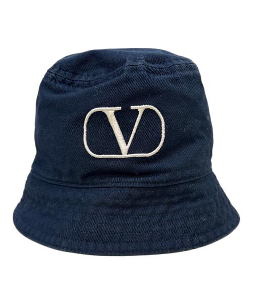 VALENTINO（ヴァレンティノ）VALENTINO (ヴァレンティノ) バケットハット ネイビー サイズ:58cmの古着・服飾アイテム