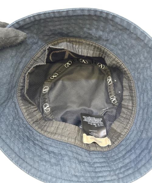VALENTINO（ヴァレンティノ）VALENTINO (ヴァレンティノ) バケットハット ネイビー サイズ:58cmの古着・服飾アイテム