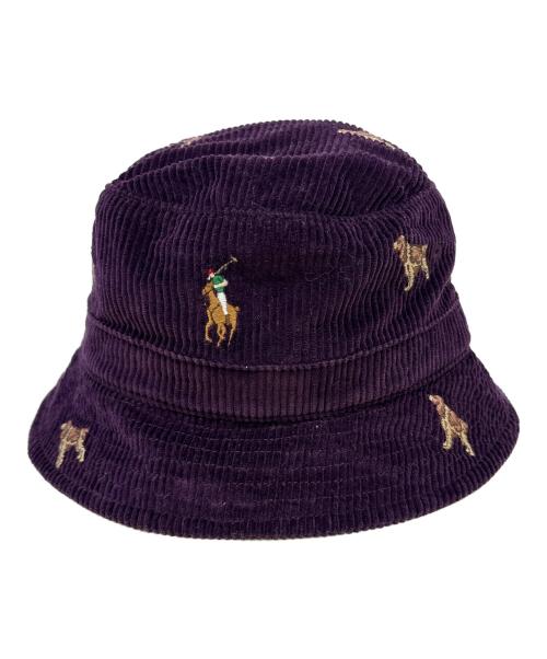 POLO RALPH LAUREN（ポロ・ラルフローレン）POLO RALPH LAUREN (ポロ・ラルフローレン) バケットハット パープルの古着・服飾アイテム