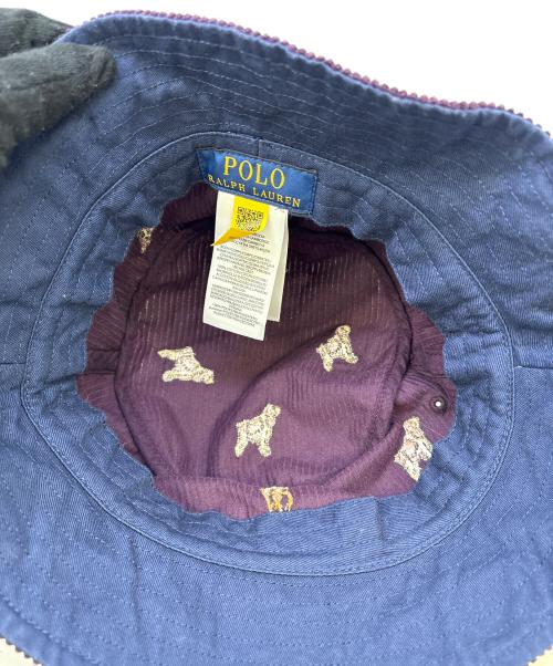 POLO RALPH LAUREN（ポロ・ラルフローレン）POLO RALPH LAUREN (ポロ・ラルフローレン) バケットハット パープルの古着・服飾アイテム