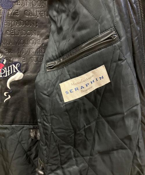 SERAPHIN（セラフィン）SERAPHIN (セラフィン) レザージャケット ブラック サイズ:48の古着・服飾アイテム