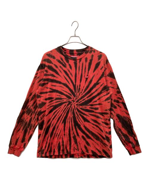 SUPREME（シュプリーム）SUPREME (シュプリーム) 長袖カットソー レッド×ブラック サイズ:M　　　　　　　　の古着・服飾アイテム
