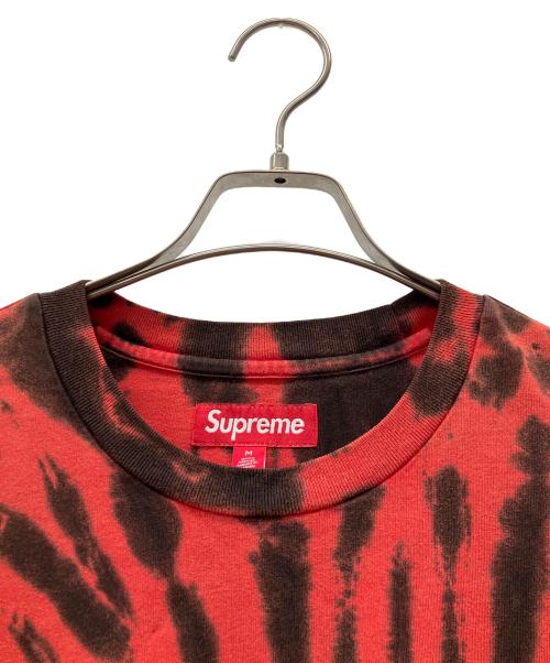 SUPREME（シュプリーム）SUPREME (シュプリーム) 長袖カットソー レッド×ブラック サイズ:M　　　　　　　　の古着・服飾アイテム