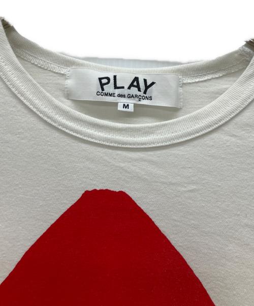 PLAY COMME des GARCONS（プレイコムデギャルソン）PLAY COMME des GARCONS (プレイコムデギャルソン) 半袖カットソー ホワイト サイズ:Mの古着・服飾アイテム