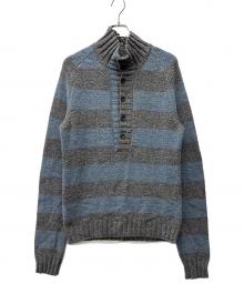 DOLCE & GABBANA（ドルチェ＆ガッバーナ）の古着「厚手ニット」｜ブルー×グレー