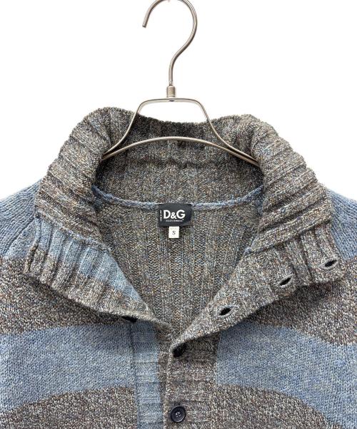 DOLCE & GABBANA（ドルチェ＆ガッバーナ）DOLCE & GABBANA (ドルチェ＆ガッバーナ) 厚手ニット ブルー×グレー サイズ:Ｓの古着・服飾アイテム