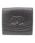 CHANEL（シャネル）の古着「3つ折り財布」｜ブラック