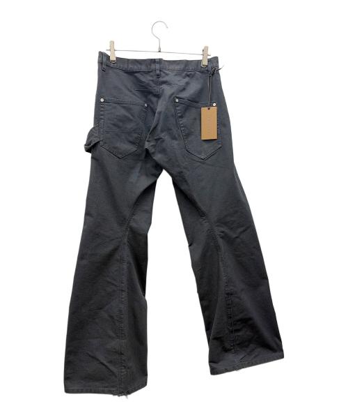 NVRFRGT（ネヴァーフォーゲット）NVRFRGT (ネヴァーフォーゲット) Curved Leg Double Knee Work Pants ブラック サイズ:2の古着・服飾アイテム