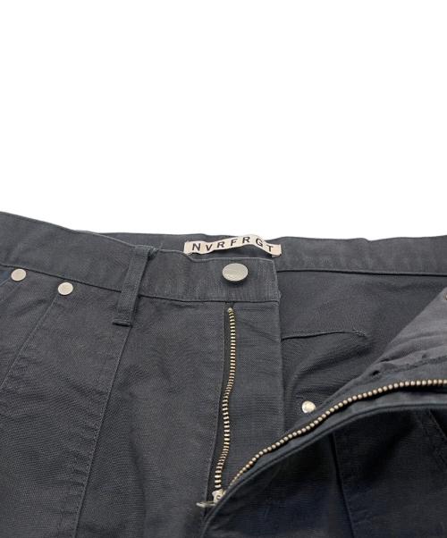 NVRFRGT（ネヴァーフォーゲット）NVRFRGT (ネヴァーフォーゲット) Curved Leg Double Knee Work Pants ブラック サイズ:2の古着・服飾アイテム