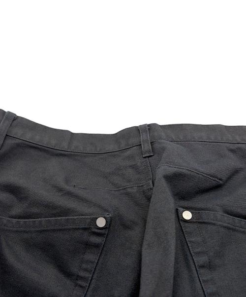NVRFRGT（ネヴァーフォーゲット）NVRFRGT (ネヴァーフォーゲット) Curved Leg Double Knee Work Pants ブラック サイズ:2の古着・服飾アイテム