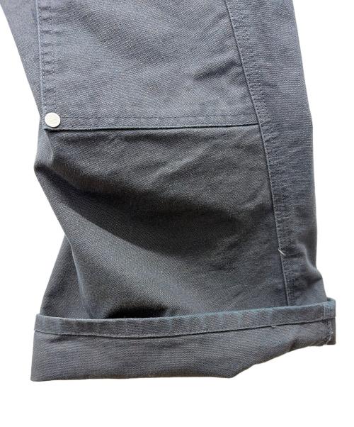 NVRFRGT（ネヴァーフォーゲット）NVRFRGT (ネヴァーフォーゲット) Curved Leg Double Knee Work Pants ブラック サイズ:2の古着・服飾アイテム