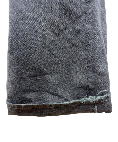 NVRFRGT（ネヴァーフォーゲット）NVRFRGT (ネヴァーフォーゲット) Curved Leg Double Knee Work Pants ブラック サイズ:2の古着・服飾アイテム