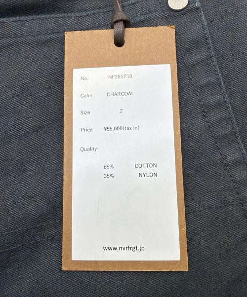 NVRFRGT（ネヴァーフォーゲット）NVRFRGT (ネヴァーフォーゲット) Curved Leg Double Knee Work Pants ブラック サイズ:2の古着・服飾アイテム