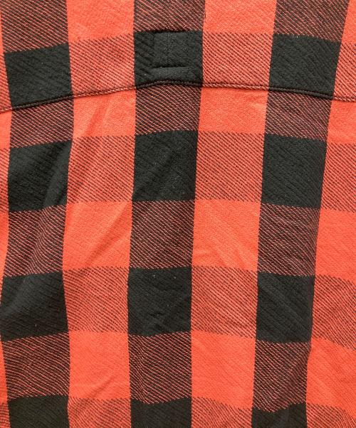 FACETASM（ファセッタズム）FACETASM (ファセッタズム) 長袖厚手シャツ レッド×ブラック サイズ:5の古着・服飾アイテム
