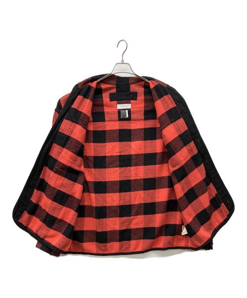 FACETASM（ファセッタズム）FACETASM (ファセッタズム) 長袖厚手シャツ レッド×ブラック サイズ:5の古着・服飾アイテム